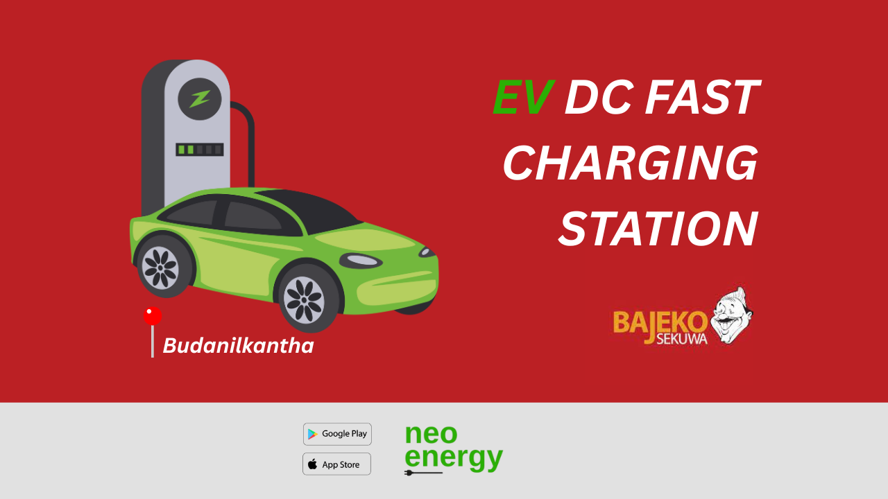 Budanilkantha gets it's first electric vehicle fast charging station at Bajeko Sekuwa